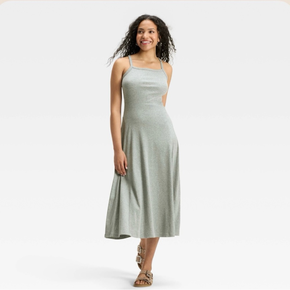 Universal Thread Light Gray Maxi Dress